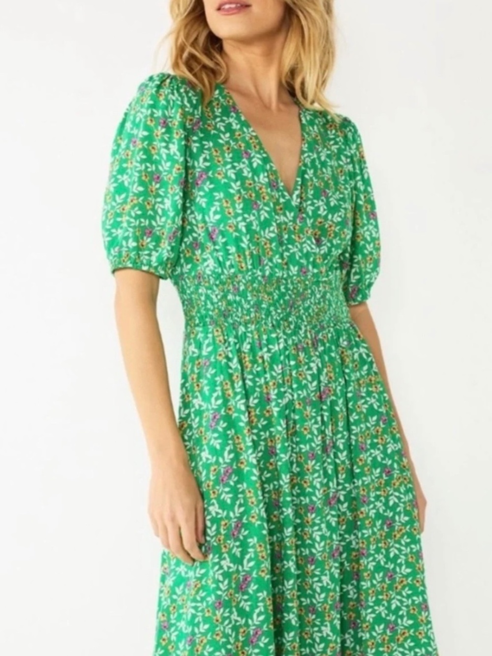 Draper James Floral Midi Dress - Large